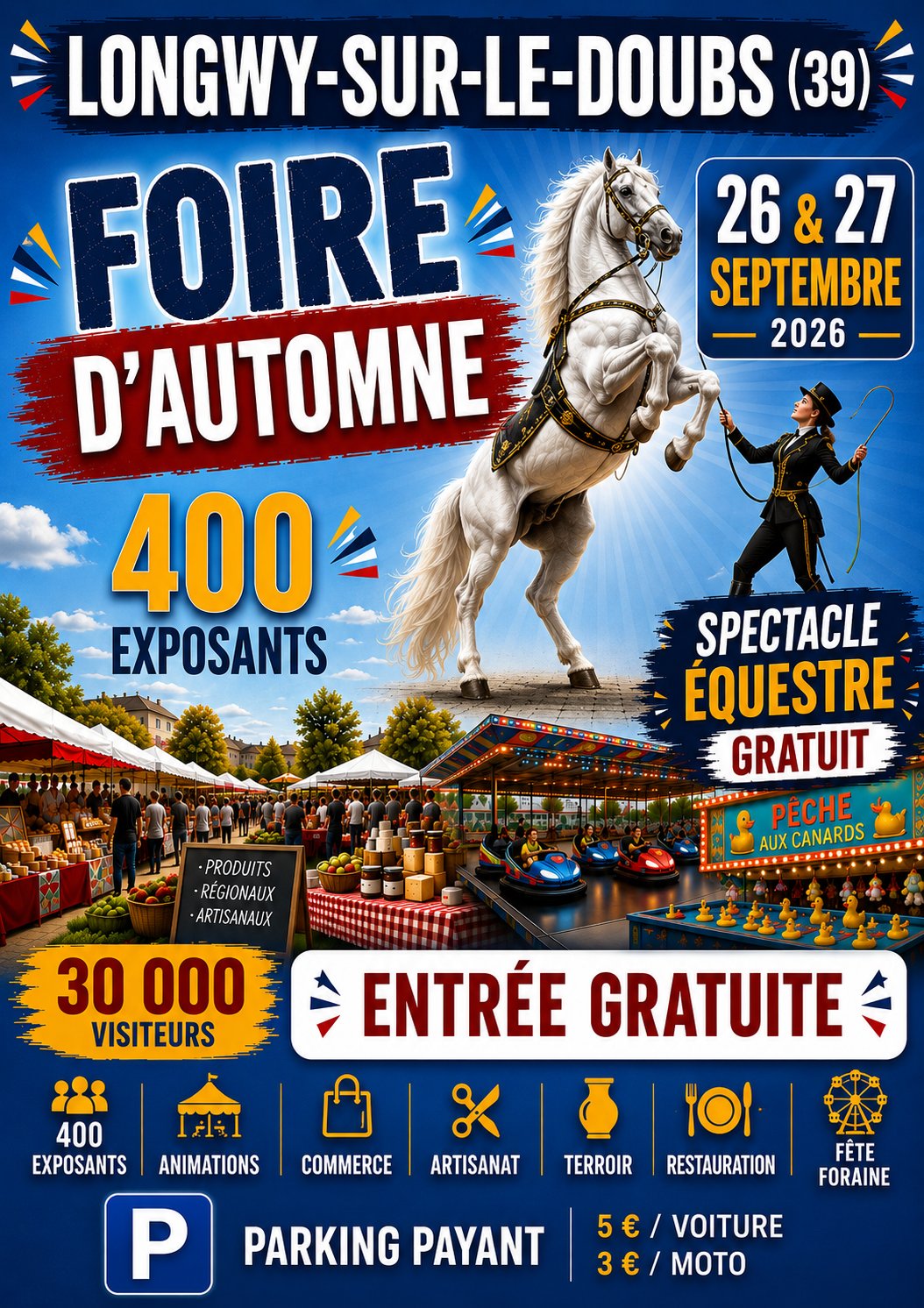 Affiche de l'événement FOIRE D’AUTOMNE DE LONGWY-SUR-LE-DOUBS