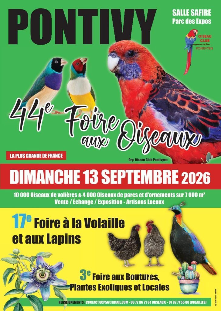 Affiche de l'événement 44e Foire aux Oiseaux