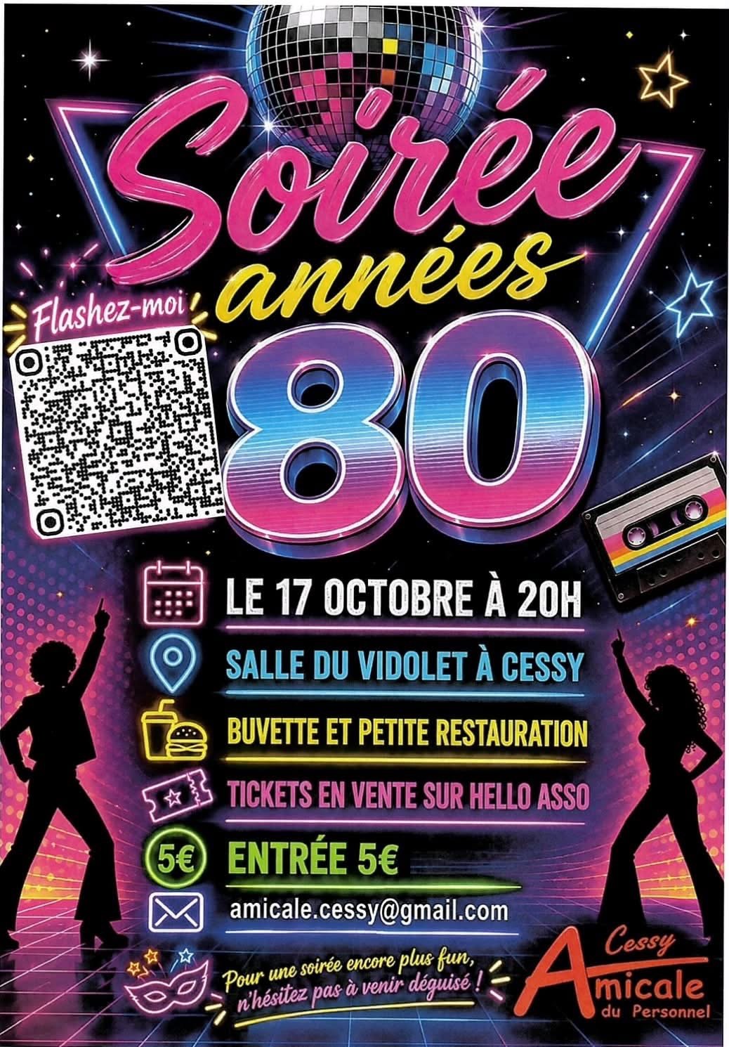 Affiche de l'événement Soirée années 80